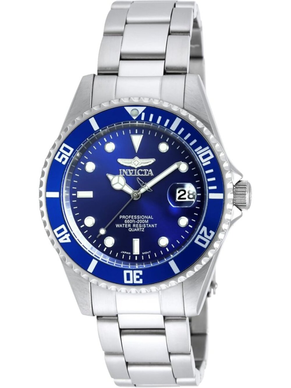 Stylish Men's Pro Diver Quartz Watch - Silver Analog Display, Water Resistant